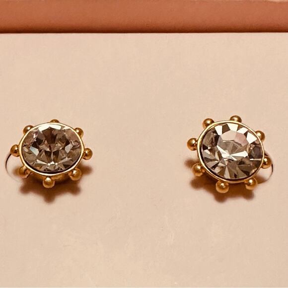 Kate Spade - Flying Colors Bezel Stud Earrings (Clear) NWT - Picture 6 of 6